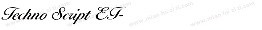 Techno Script EF字体转换